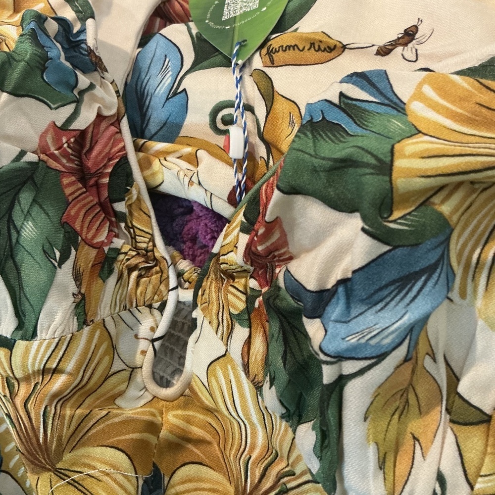 Farm Rio Trolocalzinho Scarf Print Maxi Dress – Size Large (G) | like New - Picture 7 of 11